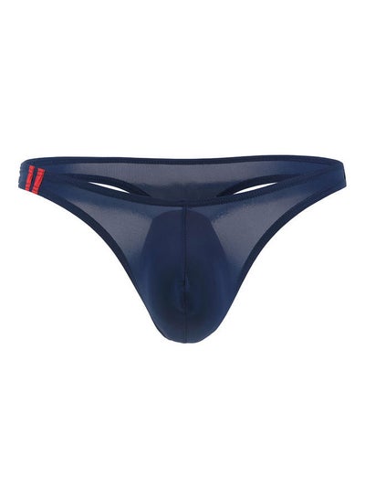 Buy T-Back Thong Briefs Low Rise Underwear Blue in Saudi Arabia