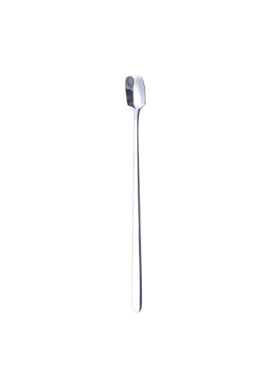 Buy 1-Piece Cute Long Handel Spoon Silver 17cm in UAE