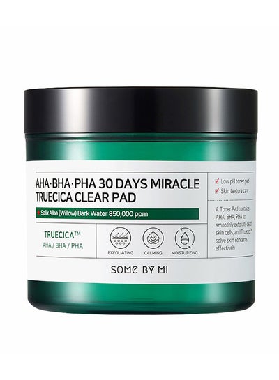 Buy AHA-BHA-PHA 30 Days Miracle Truecica Clear Pad 125ml in Saudi Arabia