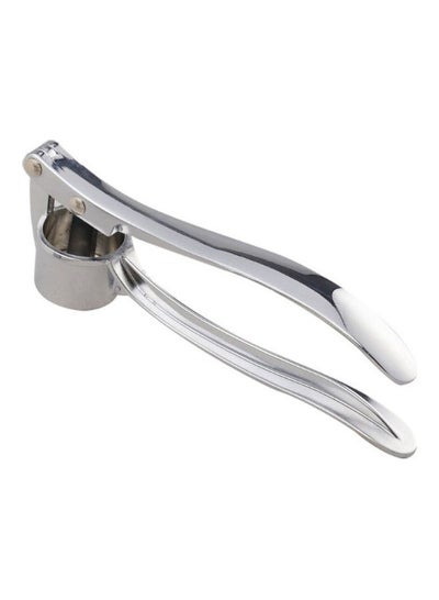 Buy Garlic Presser Chopper Easy Squeeze Rust Proof Silver 16x3.5x5cm in Egypt