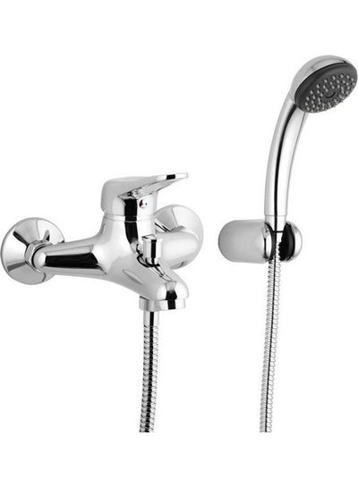 Buy Bath Tap Mixer Faucet With Hand shower Silver 150cm in Egypt