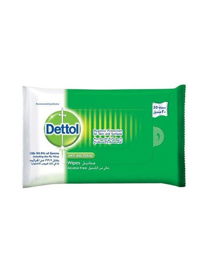Buy Anti Bacterial Wet Wipes, 20 Wipes Multicolour in Egypt