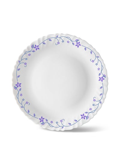 Buy Larah Flora Opal Dinner Plate white 27centimeter in UAE