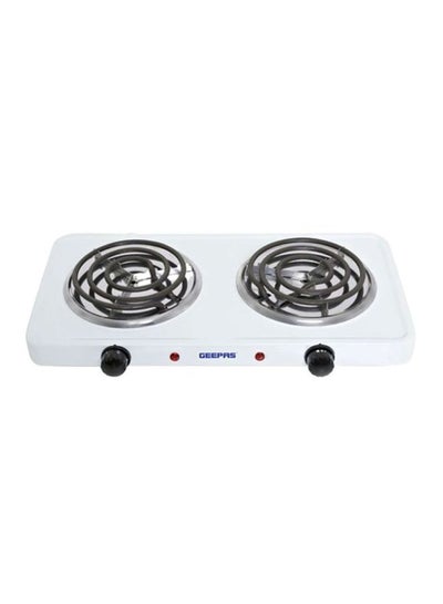 Buy Electric Double Hot Plate 2000.0 W Ghp7576 White/Black in Saudi Arabia