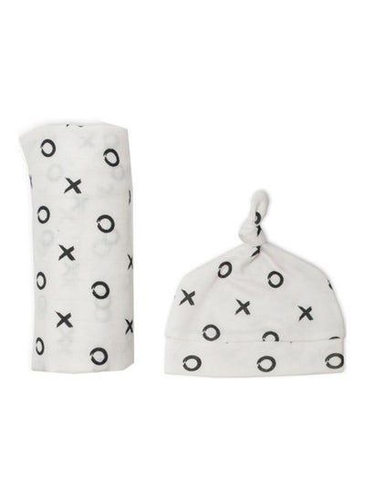 اشتري Hello World Bamboo Hat And Swaddle Set - XO في الامارات