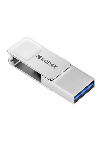 اشتري فلاش درايف معدني بمنفذ Type-C USB 3.1 C6687-64-L فضي في الامارات