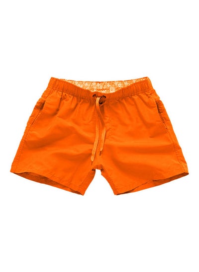 Buy Summer Drawstring Beach Shorts Orange in Saudi Arabia