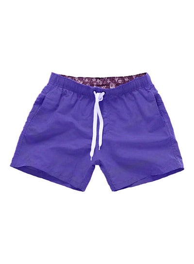 اشتري Summer Drawstring Beach Shorts أرجواني في السعودية