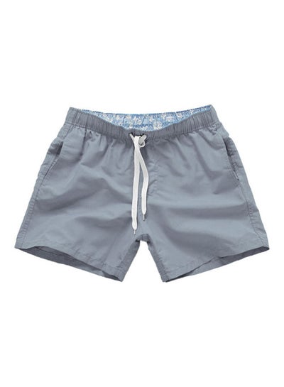 اشتري Summer Drawstring Beach Shorts رمادي في السعودية