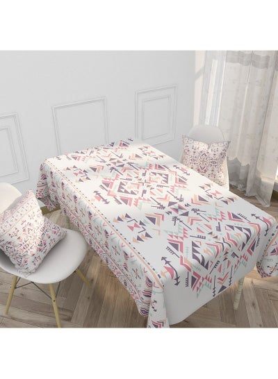 Buy Retro Elements Print Waterproof Tablecloth Multicolour 40x70cm in Saudi Arabia