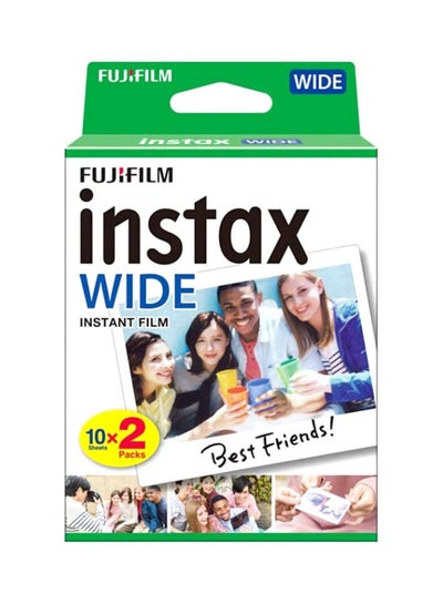 اشتري Instant Film Photo Paper For Instax WIDE300 -  20 Sheets White في السعودية