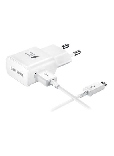 Buy Fast Charging Travel Adapter With Cable White in UAE