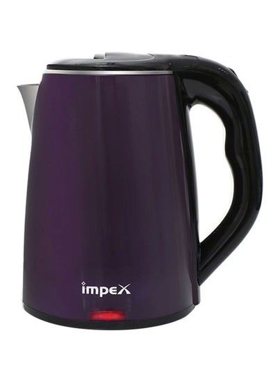 Buy Double Layer Electric Kettle 1.8 L 1500.0 W 2001 Purple/Black in UAE