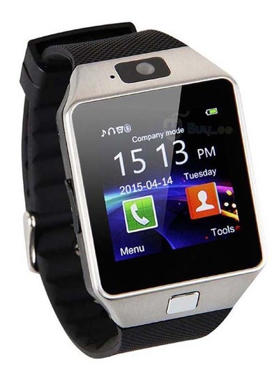 Buy Waterproof Smart Watch With Camera Black/Silver in UAE