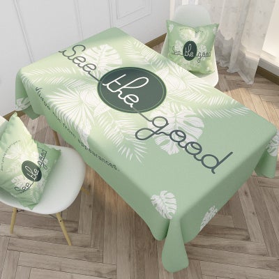 Buy 1 Piece Printed Table Cloth green 140*200cm in Saudi Arabia