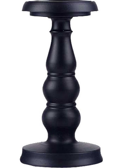 Buy Metal Candlestick Holder Black 21.00x11.00x11.00cm in Saudi Arabia