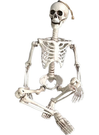 Buy Halloween Themed Skeleton White 55.00x10.00x25.00cm in Saudi Arabia