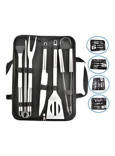 Buy Stainless Steel Barbecue Tool Set 18-piece Combination Outdoor BBQ 1.0 W AU6932 Barbecue tools in UAE