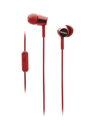 Buy MDR - EX255AP In-Ear Subwoofer Mobile Phone Line Control Earphones Red in UAE