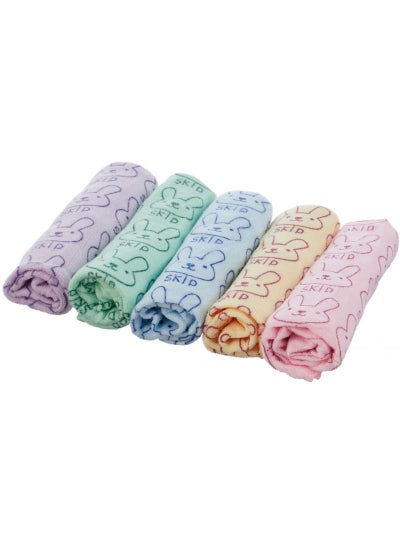 اشتري 5-Piece Microfiber Kitchen Towels Set متعدد الألوان 20.2x7.6x34.5سم في مصر