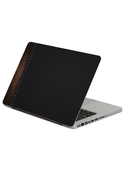 اشتري Leather Wood Printed Laptop Protective Sticker Multicolor في مصر