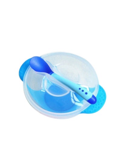 Buy Child Feeding Bowl Lid With Spoon Sets in Saudi Arabia