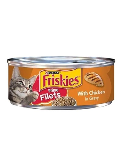 Buy Friskies Prime Filets With Chicken In Gravy Brown 156grams in UAE