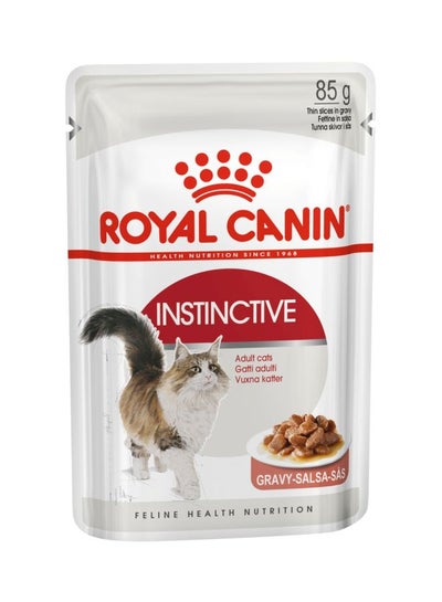 Buy Pack Of 12 Instinctive Wet Pet Food Brown 85grams in Saudi Arabia