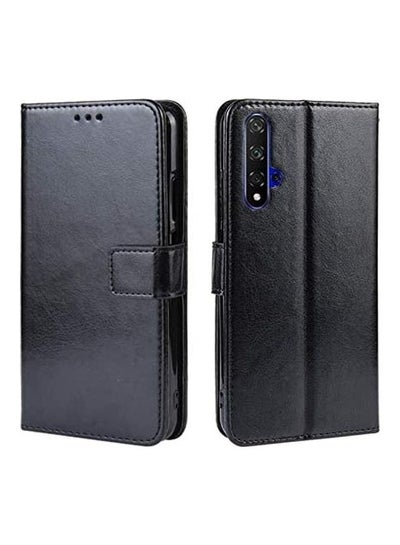 Buy Flip Case Cover For Huawei nova 5T Black in Egypt