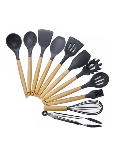 Buy 11 in 1 Non-Stick Spatula Spoon Kitchen Tool Set Multicolour 32 x 9 x 10cm in UAE