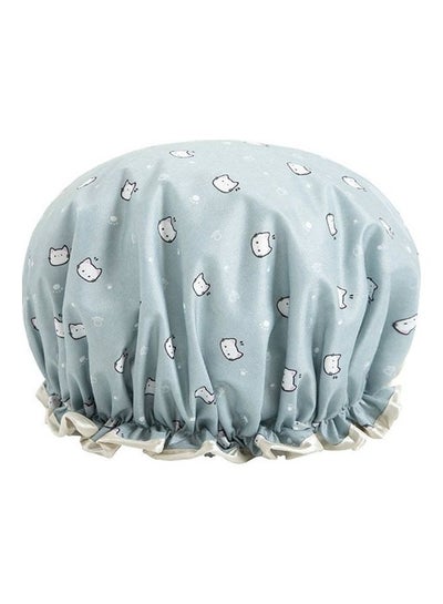 Buy Thick Waterproof Bath Hat Shower Hair Cover Women Grey 12 x 2 x 10centimeter in UAE