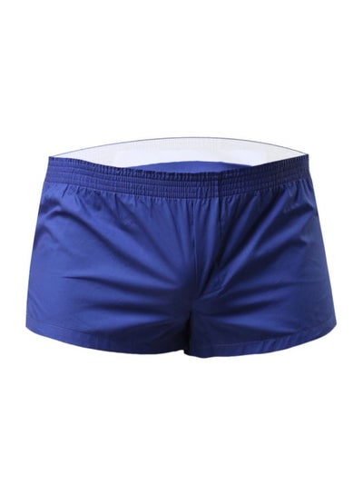 Buy Solid Swimming Shorts Navy Blue in Saudi Arabia