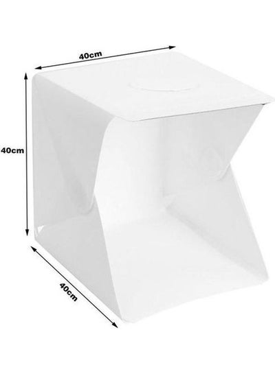 Buy 9-Piece Studio Light Box Portable Tent Kit White in Egypt