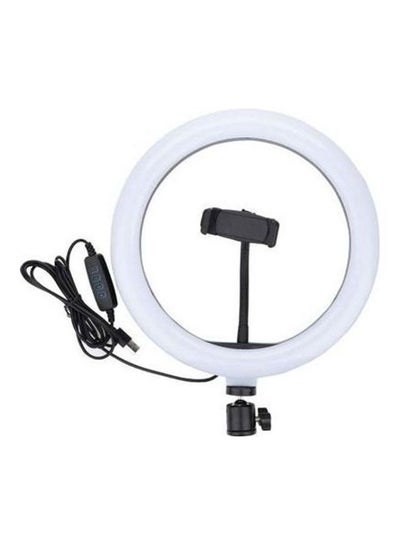 Buy Ring Light For Photography And Makeup With 3 Light Modes Black/White in Egypt