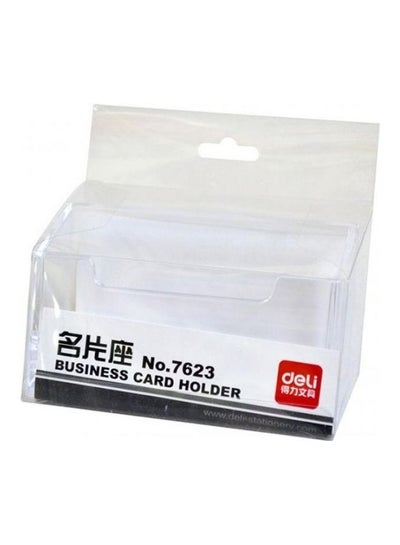 Buy Deli Business Card Book / Holder / Folder  E7623  Clear  100×38×82mm  (1 PCS) colour may vary in Egypt