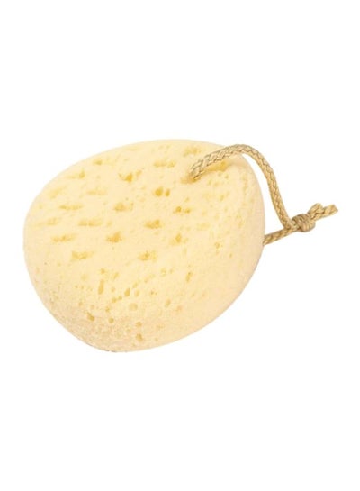 Buy Bath Shower Sponge Yellow 18x6x17cm in Saudi Arabia