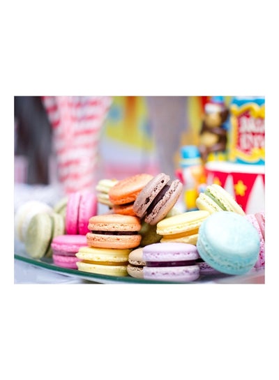 Buy Macaroon Themed Self Adhesive Wall Sticker Multicolour 140x105cm in Egypt