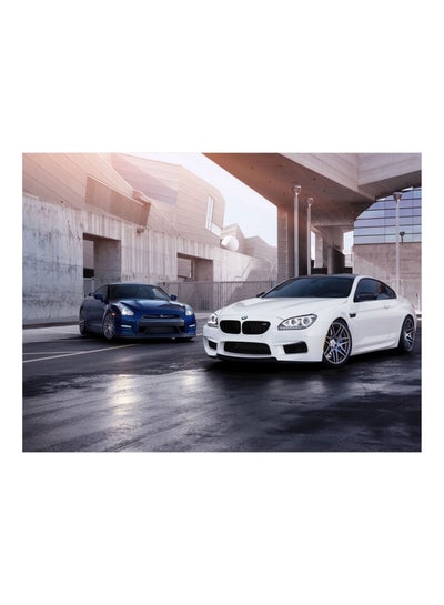 Buy BMW M6 Themed Self Adhesive Wall Sticker Multicolour 140x105cm in Egypt