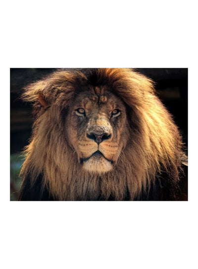 Buy Lion Themed Self Adhesive Wall Sticker Multicolour 140x105cm in Egypt