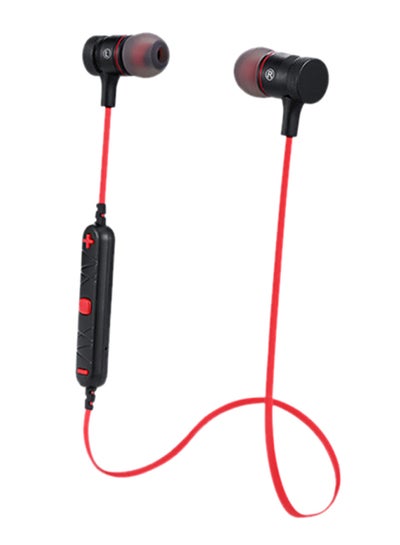 Buy Stereo Bluetooth In-Ear Headphones With Microphone Black/Red in UAE