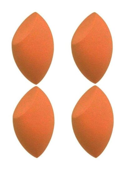 Buy 4-Piece Miracle Complexion Sponges Set Orange in UAE