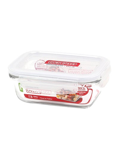 Buy Boroseal Heat Resistant Glass Food Container Clear 380ml in UAE