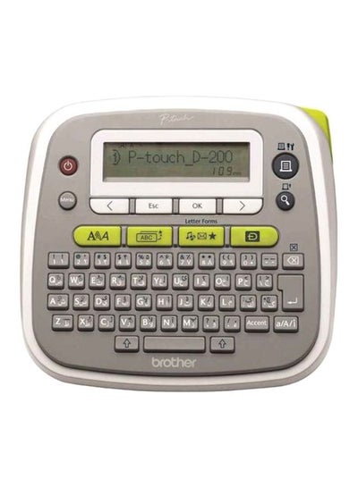 Buy Brother PT-D200 Label Maker Grey/White in UAE