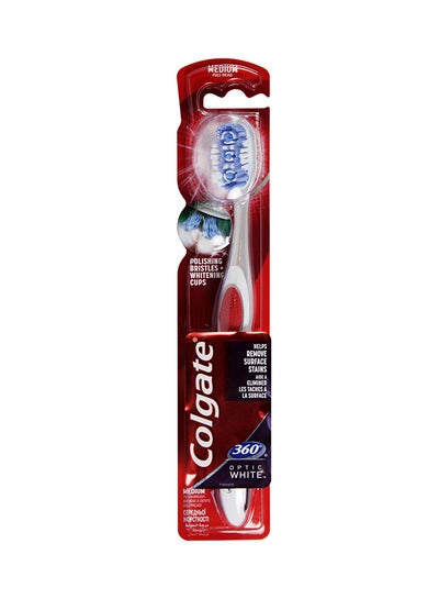 اشتري 360 Optic White Medium Whitening Toothbrush متعدد الألوان في الامارات
