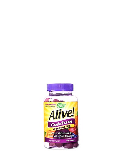 Buy Alive Calcium Gummies Dietary Supplement - 60 Gummies in UAE