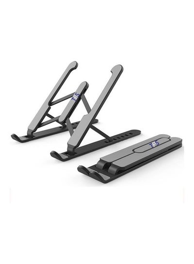 Buy Height Adjustable Laptop Stand Black/Grey in UAE