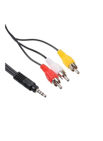 Buy RCA Audio Video Cable 3.5mm Jack To 3 RCA Male AV Wire Cord  MP4 Convertor Multicolour in Saudi Arabia