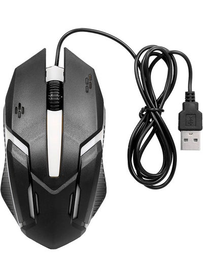 Buy Gaming Mouse With Colorful Breathing Light Black in UAE