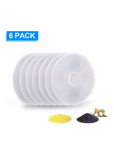 Buy 6 Piece Cat Water Fountain Filters multicolour 15x11.5x15cm in UAE