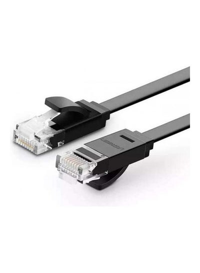 Buy CAT 6 UTP LAN Flat Cable Black in UAE